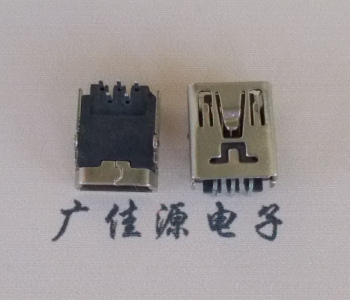 太原MINI USB前两脚插座 90度卧式 端子DIP针脚定义