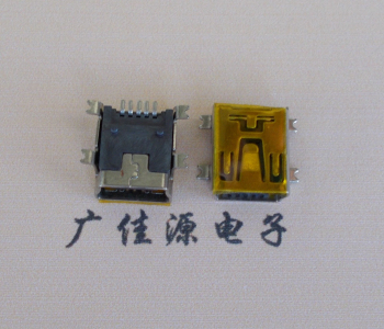 太原MINI USB 5P 接口 母座 全贴带麦拉 高9.6带0.9柱子