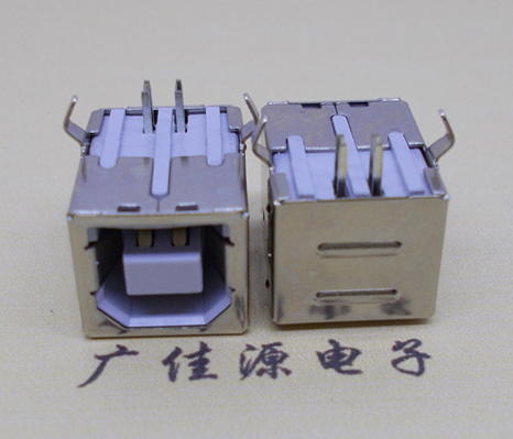 太原USB BF90度母座 打印机接口 卧式插板DIP白胶