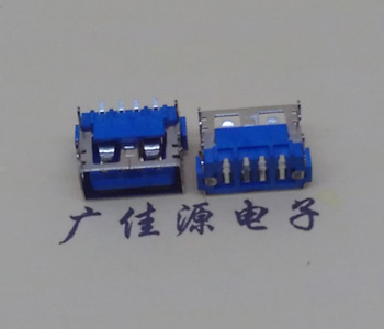 太原AF短体10.0接口 蓝色胶芯 直边4pin端子SMT