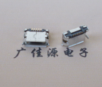太原Micro USB卷口 B型(无柱）插板脚间距6.4普通端子
