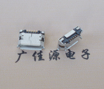太原Micro USB 5pin接口 固定脚距6.4插板有柱卷边