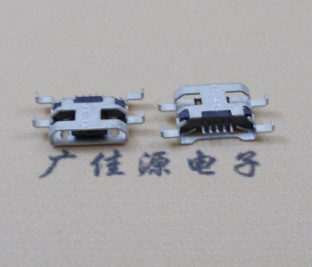 太原MICRO USB 5PIN接口 沉板1.6MM 四脚插板无导位
