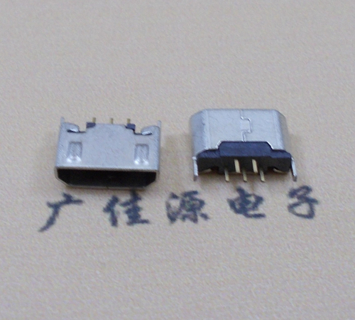 太原迈克USB 180度母座5p直插带地脚1.5端子直口