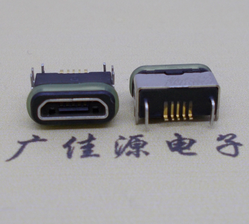 太原micro  usb连接器 B型口 卧式DIP插板 防水母座