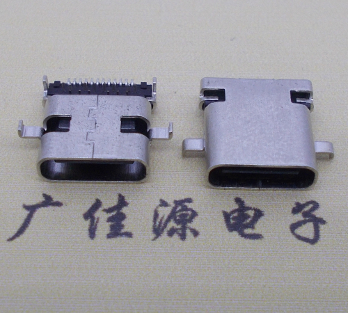太原卧式type-c24p母座沉板1.1mm前插后贴连接器