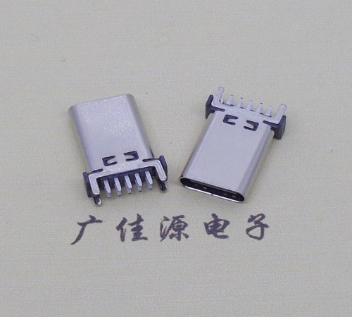 太原立式type c10p母座端子插板可过大电流充电和数据传输，高度H=13.10、13.70、15.0mm